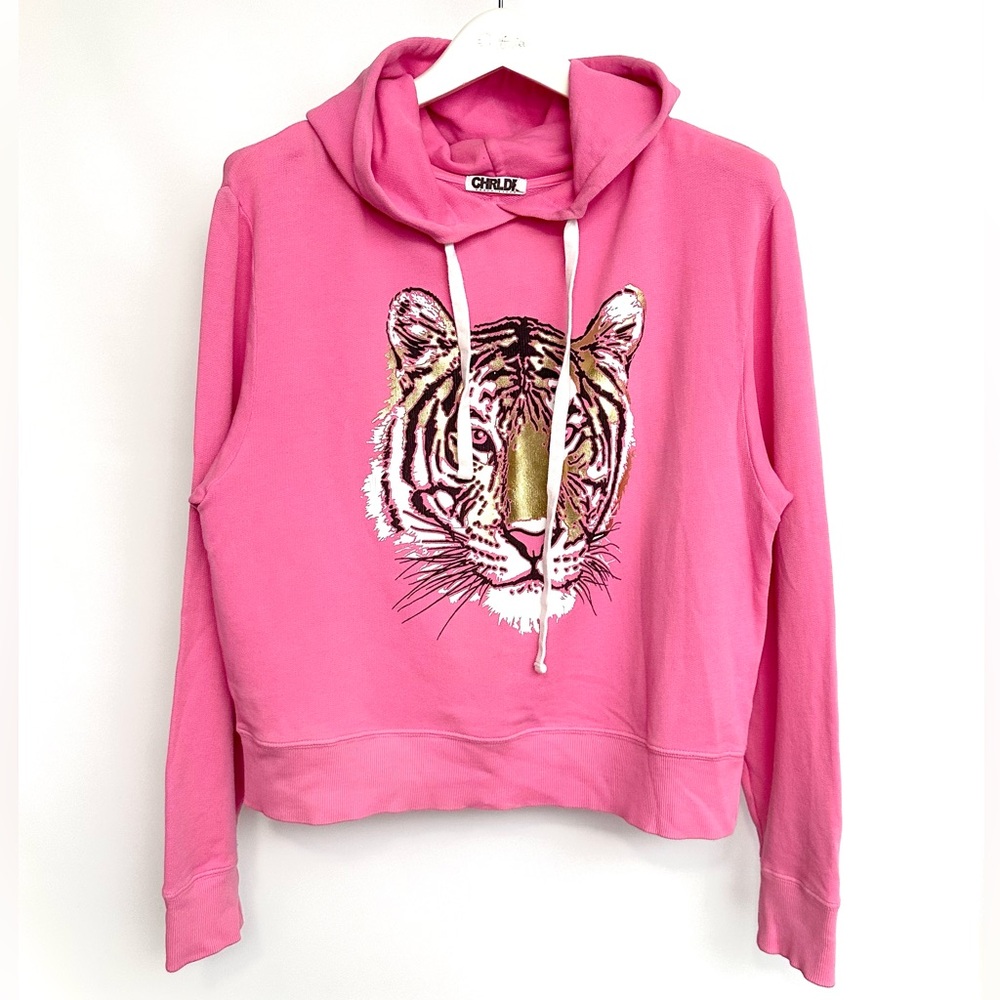 CHRLDR Crop Hoodie bubble gum pink
